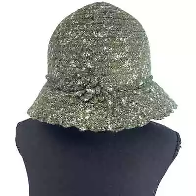 Betmar New York Wool Blend Knit Hat Green OS • $22.99