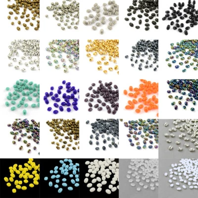 $10.20 • Buy 260pcs/20g Czech Glass Tiny Beads 2-Hole Loose SuperDuo Twin Beads Craft 5x3.5mm