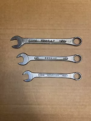 Lot Of 3 Vintage USA Made Dunlap Combination Wrenches 11/16” 5/8” 9/16” • $9.99