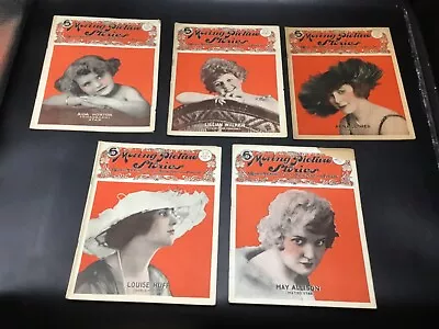 Lot Of (5) Moving Pictures Stories Magazines [1918] - Aida Horton & More • $4.99