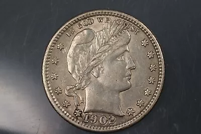 1902 25c Barber Silver Quarter Dollar Early Us Type Coin Q107 • $20.51