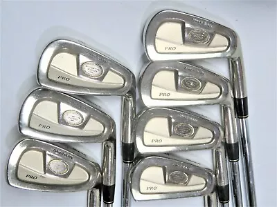 Nick Faldo Mizuno T-ZOID Pro Gold S-flex 7pc Irons Set Golf Clubs NWO • $699.99