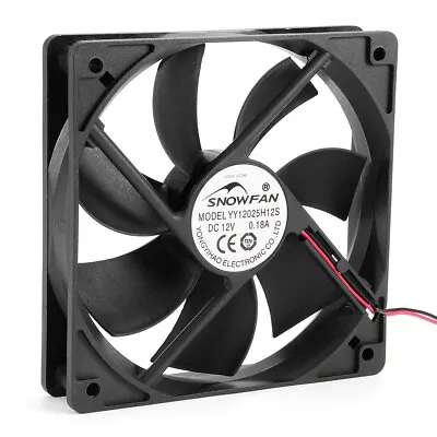 120mm X 120mm X 25mm 12V DC Cooling Fan Long Life Sleeve Bearing PC Case Fan • £10.88