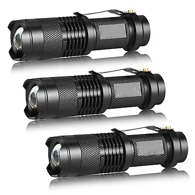 Mini Zoomable Single Mode 300LM LED AA 14500 Portable Flashlight Ultra Fire • $6.64