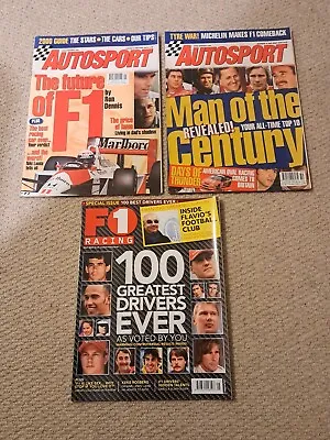 Autosport + F1 Racing Greatest Driver  & F1 Future Review Magazines  • £2