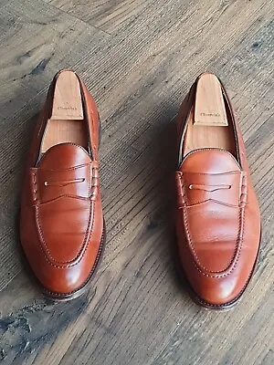 CHARLES TYRWHITT Tan Saddle Loafers Size UK 9.5 In Excellent Condition  • £41.99
