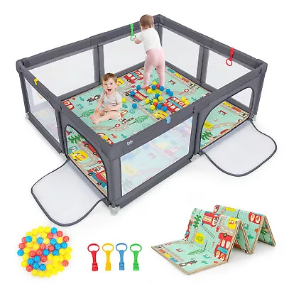 185 X 155 X 69cm Baby Playpen Interactive Activity Center Safety Play Yard Fence • $89.95