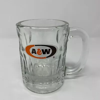 Vintage AW Root Beer Mini Oval Logo A&W Original Authentic 4.5  Tall Mug Stein • $9.99