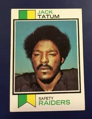 1973 Topps # 288 JACK TATUM Rookie Oakland Raiders VG/EXT RC Ohio State Stain BK • $13