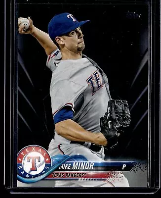 Mike Minor Texas Rangers 2018 Topps Black #412 Ser. #d Of /67 • $11.99