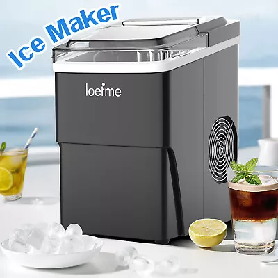 2.0L Countertop Electric Ice Cube Maker Machine Self-cleaning Function 12KG/24H • £89.99