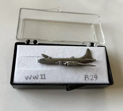 US Air Force B-29 Superfortress ~ Pewter Hat Pin ~ WW 11  USAAF And RAF • $18.99