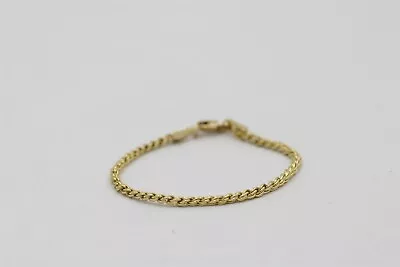 Vintage 14k Yellow Gold Rope Chain Baby Bracelet 4  • $175