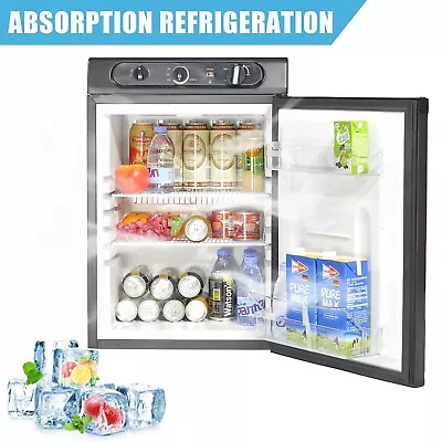 3-Way LP Gas Fridge Propane Refrigerator Compact Freestanding 12V DC 2.1 Cu Ft • $759