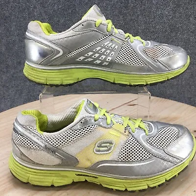 Skechers Shoes Womens 10 Tone Ups Running Sneakers Lace Up 11751 Gray Synthetic • $19.99