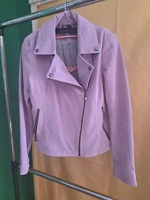 Suede Purple Moto Jacket Lavender S • $125