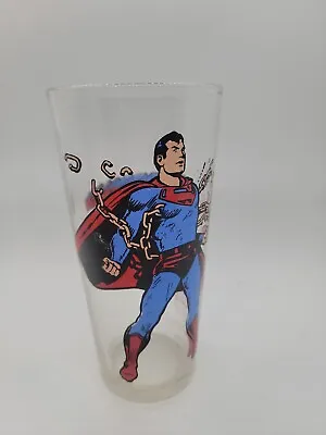 Vintage 1975 Pepsi Superman 16 Oz Glass Collector Series DC Comics • $11.99