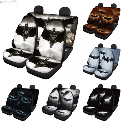 Batman Universal Fit Car 5-Seats Covers Pickup SUV Front Rear Cushion Protectors • $63.64