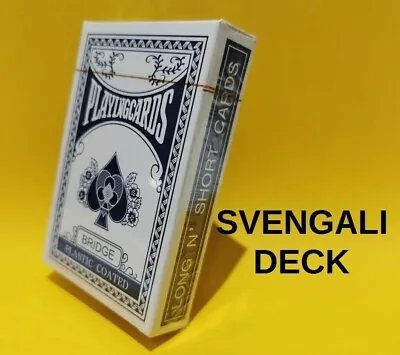 £4.86 • Buy TWO PACKS Of SVENGALI LONG N SHORT Deck Magicians Magic CON Trick Playing Cards