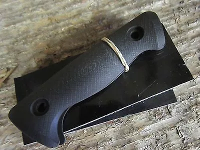 BLACK G10 MICARTA KNIFE HANDLE MATERIAL 1/4   4 1/2 X 2     • $14