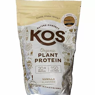 KOS Organic Plant Based Protein Powder Vanilla 2.3 Lb Vegan Protein Powder • $34.49