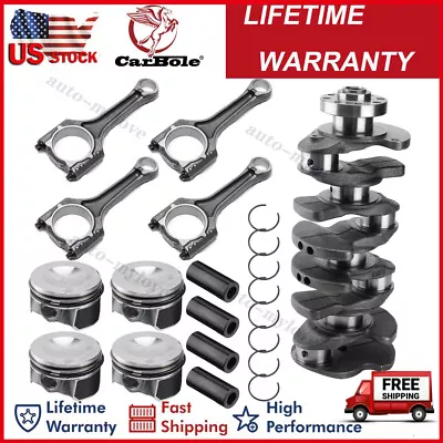 Crankshaft &Conn Rods & Pistons Rings Kit For VW Golf GTI R Audi A4 A5 Q5 2.0TSI • $373.90