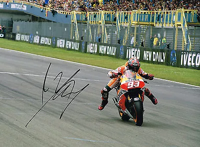 Marc MARQUEZ SIGNED Large 16x12 Autograph Photo AFTAL COA MOTOGP World CHAMPION • $246.62