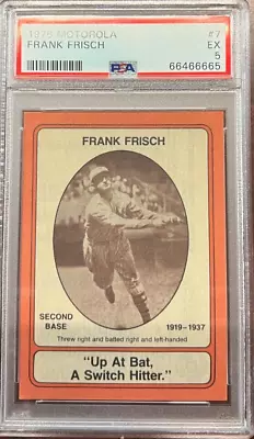 1976 MOTOROLA FRANK FRISCH Card #7 PSA 5 EX • $39.76