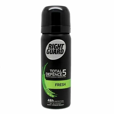 £4.99 • Buy 2 X Right Guard Total Defence 5 Fresh TRAVEL 50ML Spray