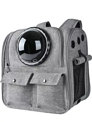 Cat Backpack Carrier Airline Approved Ventilated Design Breathable Mesh For S • $32.99