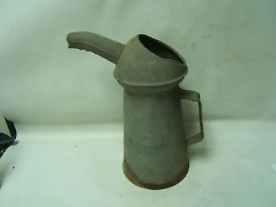 Vintage 2 Quart Galvanized Oil Can 1 Dent 11  Tall • $19.99