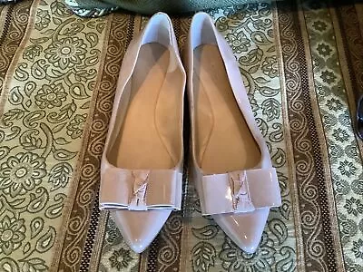 Womens J. Crew Tan/blush Patent Leather Flats Size 9.5 • $24.99