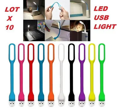 $11.99 • Buy New Lot 10 USB LED Light Lamp For Computer Keyboard Laptop Notebook Power Bank 