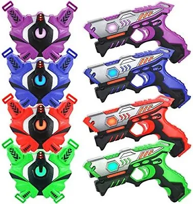 £83.42 • Buy TINOTEEN Laser Tag Guns Set With Vest Infrared Guns, Set Of 4 Player
