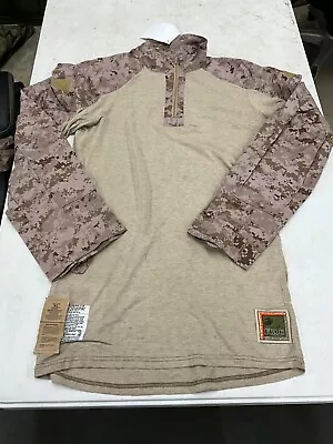 USMC FROG Combat Shirt Desert MARPAT Fire Resistant Gear Top Size Medium Long • $60