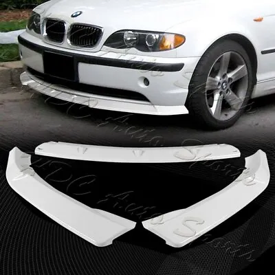 For 2002-2005 BMW 3-Series E46 Sedan Painted White Front Bumper Body Spoiler Lip • $102.99