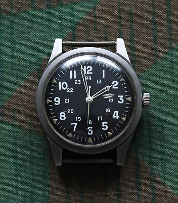 Vietnam War US MIL-W-38188 Wrist Watch Runs & Keeps Time Dated April 1965 • $224.99