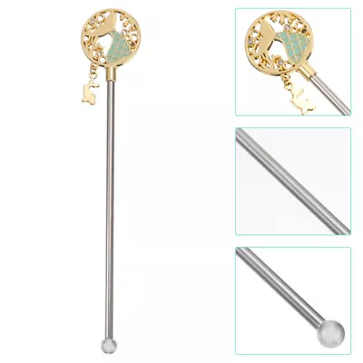 Stainless Steel Mermaid Fishtail Coffee Stirrers Cocktail Swizzle Sticks-QP • £8.58