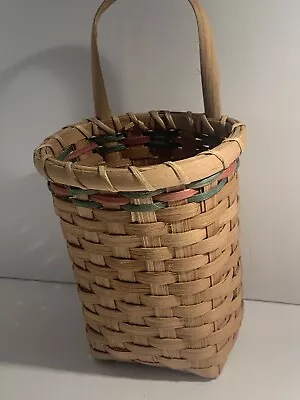 Vintage Splint Ash Hanging Key Basket~Country Rustic Farmhouse Lakehouse • $27.25