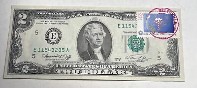 1976 $2 Dollar Bill First Day Issue Beltsville April 13 Stamped South Carolina • $14.95