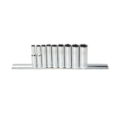 Steelman Pro 9 Piece 1/4 In. Drive Deep Well Socket Set Metric 78521 • $19.99