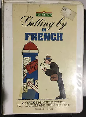 Barron's Getting By In French (Book & Two 90 Minute Cassettes) Beginners Course • $11.99