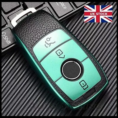 Leather Key Cover For Mercedes Benz Smart Key Fob 2 3 4 Button Remote Case TL71* • $8.78