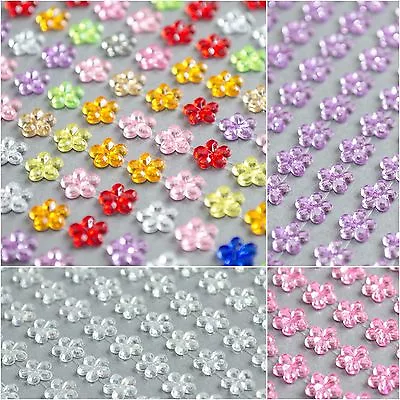 £1.99 • Buy 190 X 6mm Daisy Flower Self Adhesive Stickers Rhinestone StickOn Jewel Gem Craft
