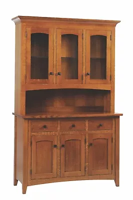 New | Stickley Style | Mission | China Hutch | Custom Built In USA! • $3500