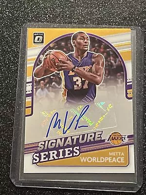 2021-22 Donruss Optic METTA WORLD PEACE Signature Series Auto Ron Artest Lakers • $19.99