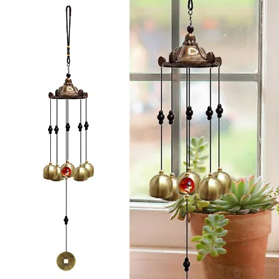 Metal Wind Chimes Copper Bells Outdoor Garden Yard Hanging Ornament Decor NEW • £4.69