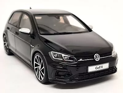 Otto 1/18 - Volkswagen Golf R Mk7 VII 2017 Black Resin Scale Model Car • $202