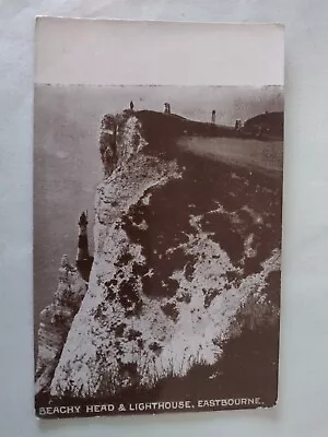 Postcard  EASTBOURNE Beachy Head And Lighthouse Sussex • £1.50