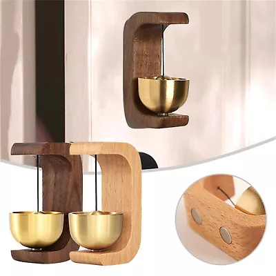 Entrance Wireless Doorbell Shopkeepers Bell Wind Chimes Wooden Bell Alert Home • $15.97